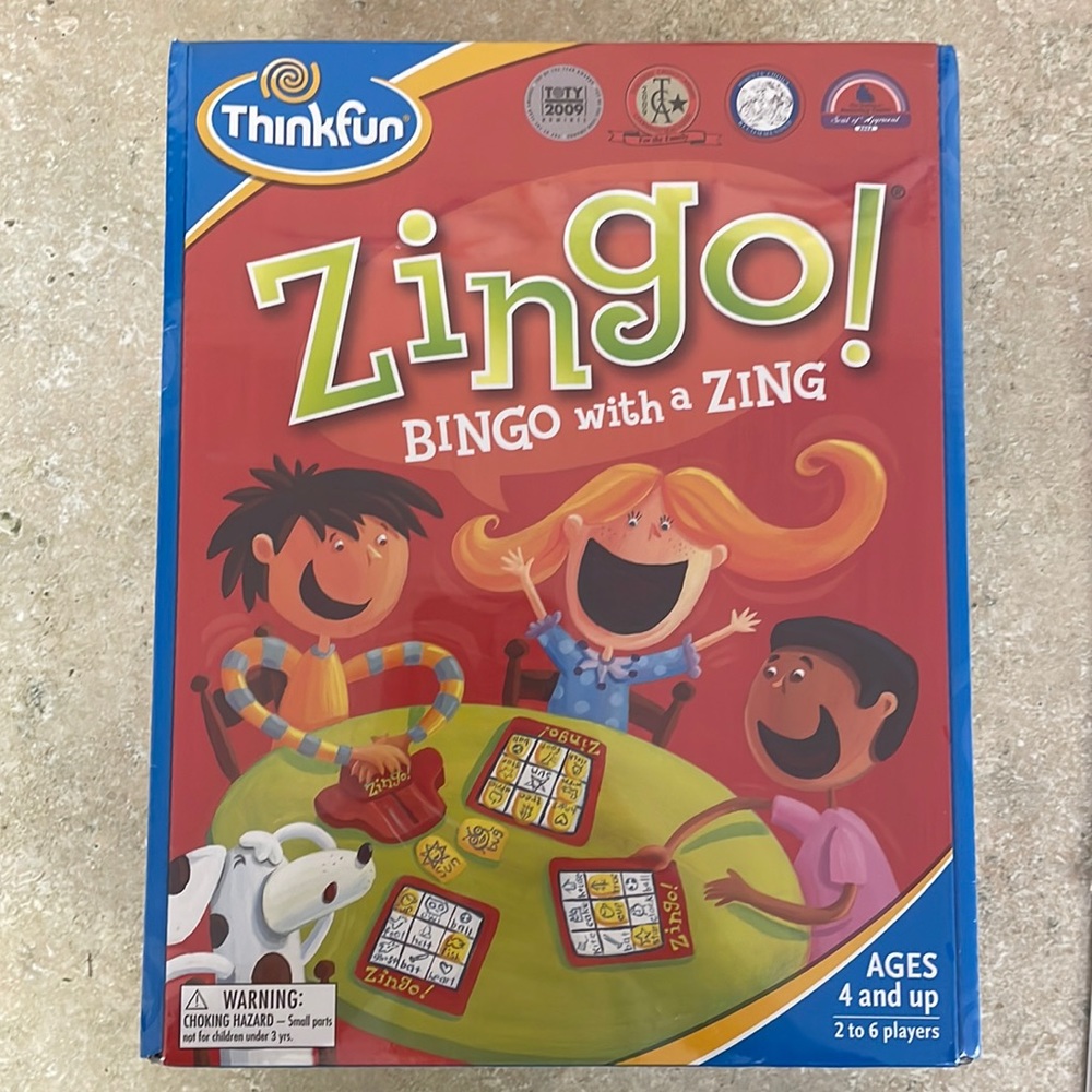 NEW Sealed Zingo Bingo with a Zing  Game Fun for Family!